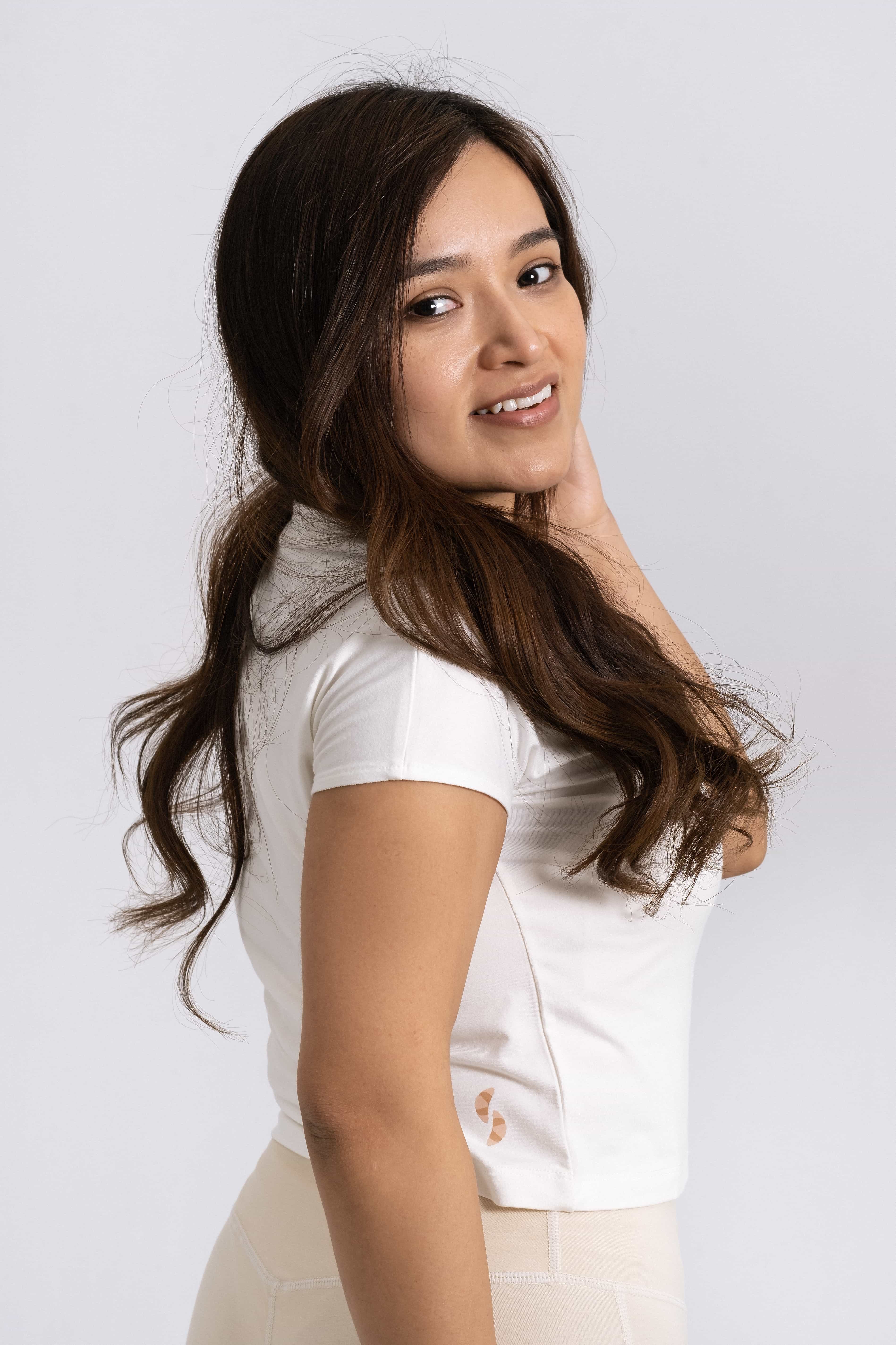 SOFT crop - Tee shirt court en lyocell de bambou